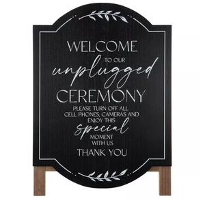 Unplugged Ceremony Sign